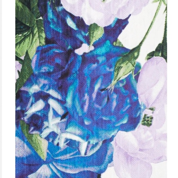 Eliza J Floral Jacquard Cotton Shift Dress - Picture 5 of 9